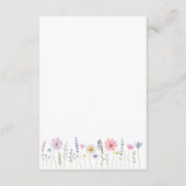 Delicate Wildflower Garden Wedding Details エンクロージャーカード (裏面)