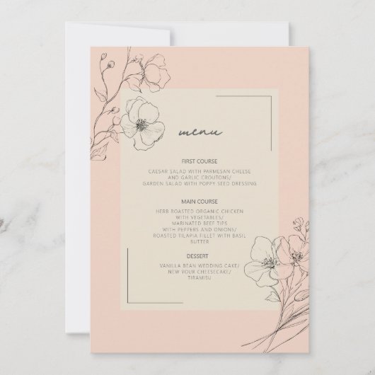 Delicate Wildflower Wedding Ivory White ID1102 (正面)