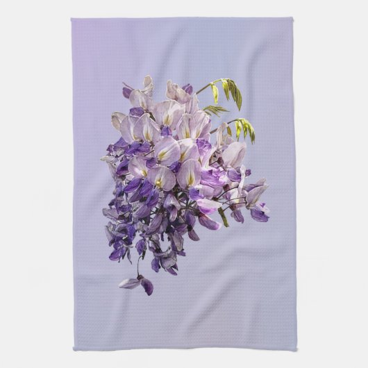 Delicate Wisteria キッチンタオル (縦)