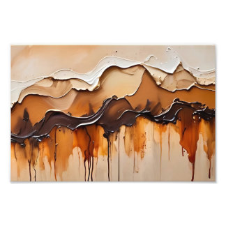 Délices Glacés et Gourmandises Fondantes フォトプリント