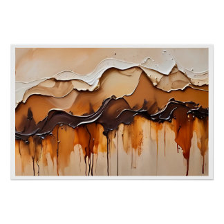 Délices Glacés et Gourmandises Fondantes ポスター