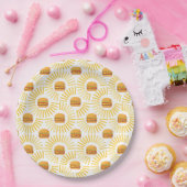 Delicioso hamburguer com batatas fritas ペーパープレート (パーティー)