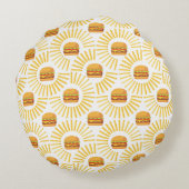 Delicioso hamburguer com batatas fritas ラウンドクッション (裏面)