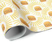 Delicioso hamburguer com batatas fritas ラッピングペーパー (ロールコーナー)