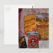 Delicious Cake and Baking Powder Collage ポストカード (正面/裏面)