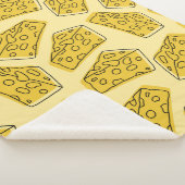 delicious cheese seamless pattern isolated in yell シェルパブランケット (3/4)
