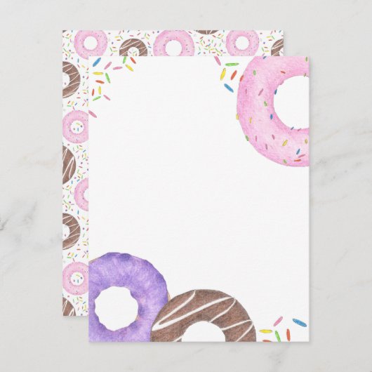 Delicious Donuts Note Card ノートカード (正面/裏面)