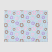 Delicious Donuts Tissue Paper on Blue 薄葉紙 (正面)