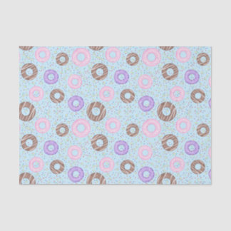 Delicious Donuts Tissue Paper on Blue 薄葉紙