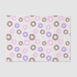 Delicious Donuts Tissue Paper on White 薄葉紙