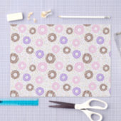 Delicious Donuts Tissue Paper on White 薄葉紙 (クラフト)