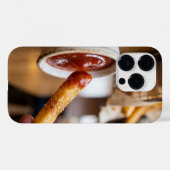 Delicious French Fry and Ketchup Dip iPhone Case Case-Mate iPhoneケース (裏面 (横))