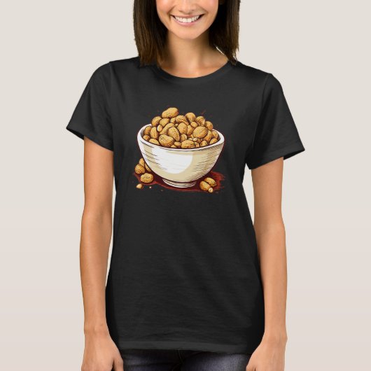 Delicious Peanuts Bowl Tシャツ (正面)