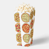 Delicious Pizza Lover's Pattern Popcorn Favor Box フェイバーボックス (はじけた状態)