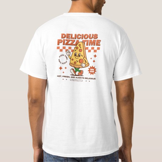 Delicious Pizza Time Tee Tシャツ (裏面)