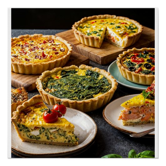 delicious quiches ポスター (正面)