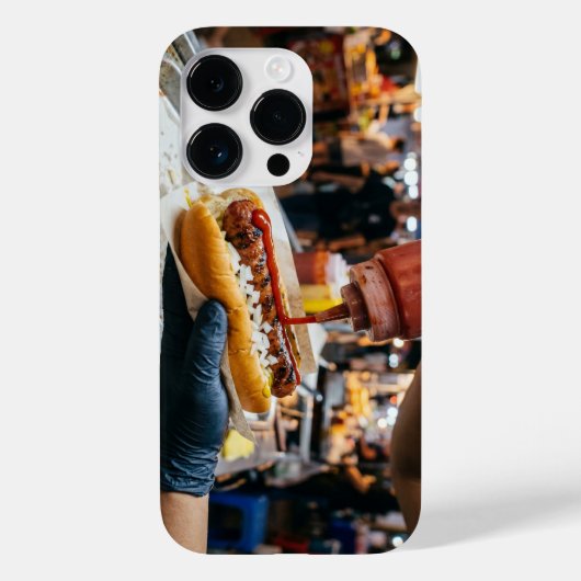 Delicious Street Food Hot Dog iPhone Case Case-Mate iPhoneケース (裏面)