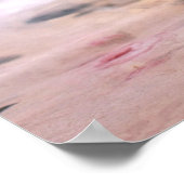 Delicious Tea Party Pink Flowers And Lemon Drink ポスター (角)