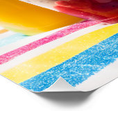 Delicious water ice cream colorful ポスター (コーナー)