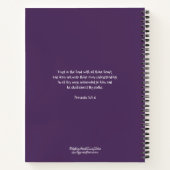 Delightフローラデイジャーナル – Proverbs Verbs 3:5-6 ノートブック (裏面)