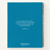 Delightフローラデイジャーナル – Proverbs Verbs 3:5-6 ノートブック (裏面)