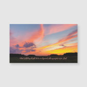 Delight インスパイア's引用文サンセット写真マグネット (正面)