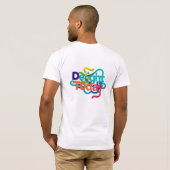 Delight in Today - T感動的シャツデザイン Tシャツ (裏面フル)