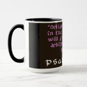 Delight Yourself in The Lord Christian Postcard  マグカップ (左)