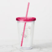 "Delight Yourself in the Lord" Fuchsia Pink アクリルタンブラー (裏面)