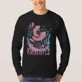 Delightful Cheerful Axolotl Quote Tシャツ (正面)