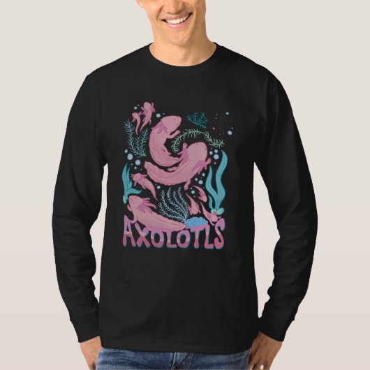 Delightful Cheerful Axolotl Quote Tシャツ (正面)