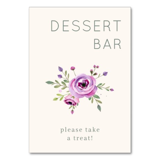 Delightful Dessert Bar Invitation テーブルナンバー (正面)