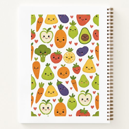 Delightful Fruits and Veggies ノートブック (裏面)