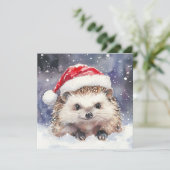 Delightful Hedgehog Flat Holiday Card シーズンカード (スタンド正面)