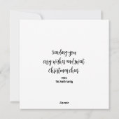 Delightful Hedgehog Flat Holiday Card シーズンカード (裏面)