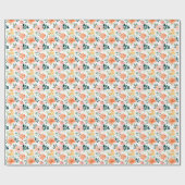 Delightful Sunset Bouquet Wrapping Paper ラッピングペーパー (フラット)