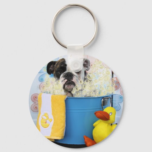Delilah - English Bulldog キーホルダー (正面)