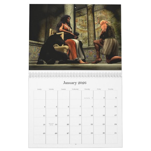 Delilah K. Stephans 2011年の芸術作品 カレンダー (1月 2026)