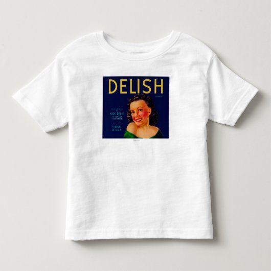 DelishオレンジLabelEl Centro、カリフォルニア トドラーTシャツ (正面)