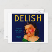 Delish Orange LabelEl Centro(カリフォルニア州) ポストカード (正面/裏面)