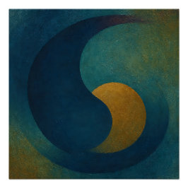 Deliver Calm: Seeds of Stillness Indigo & Ochre ポスター