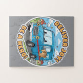 Deliver Joy! Be A Hero! - Cheerful Cartoon Mail ジグソーパズル (横)