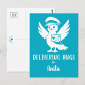 Delivering Hugs Penny Post Mascot Postcard ポストカード (正面/裏面)