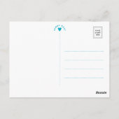 Delivering Hugs Penny Post Mascot Postcard ポストカード (裏面)