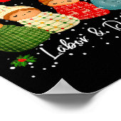 Delivering The Baby Labor Delivery Nurse Christmas ポスター (角)