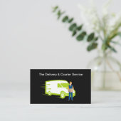 Delivery And Courier Services Business Card 名刺 (スタンド正面)