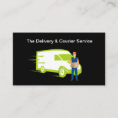 Delivery And Courier Services Business Card 名刺 (正面)