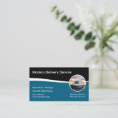 Delivery Courier Modern Simple Business Card 名刺 (スタンド正面)