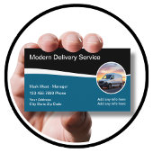 Delivery Courier Modern Simple Business Card 名刺