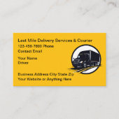 Delivery Driver And Courier Business Cards 名刺 (正面)